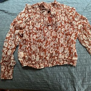 Free People Gazi floral shirt